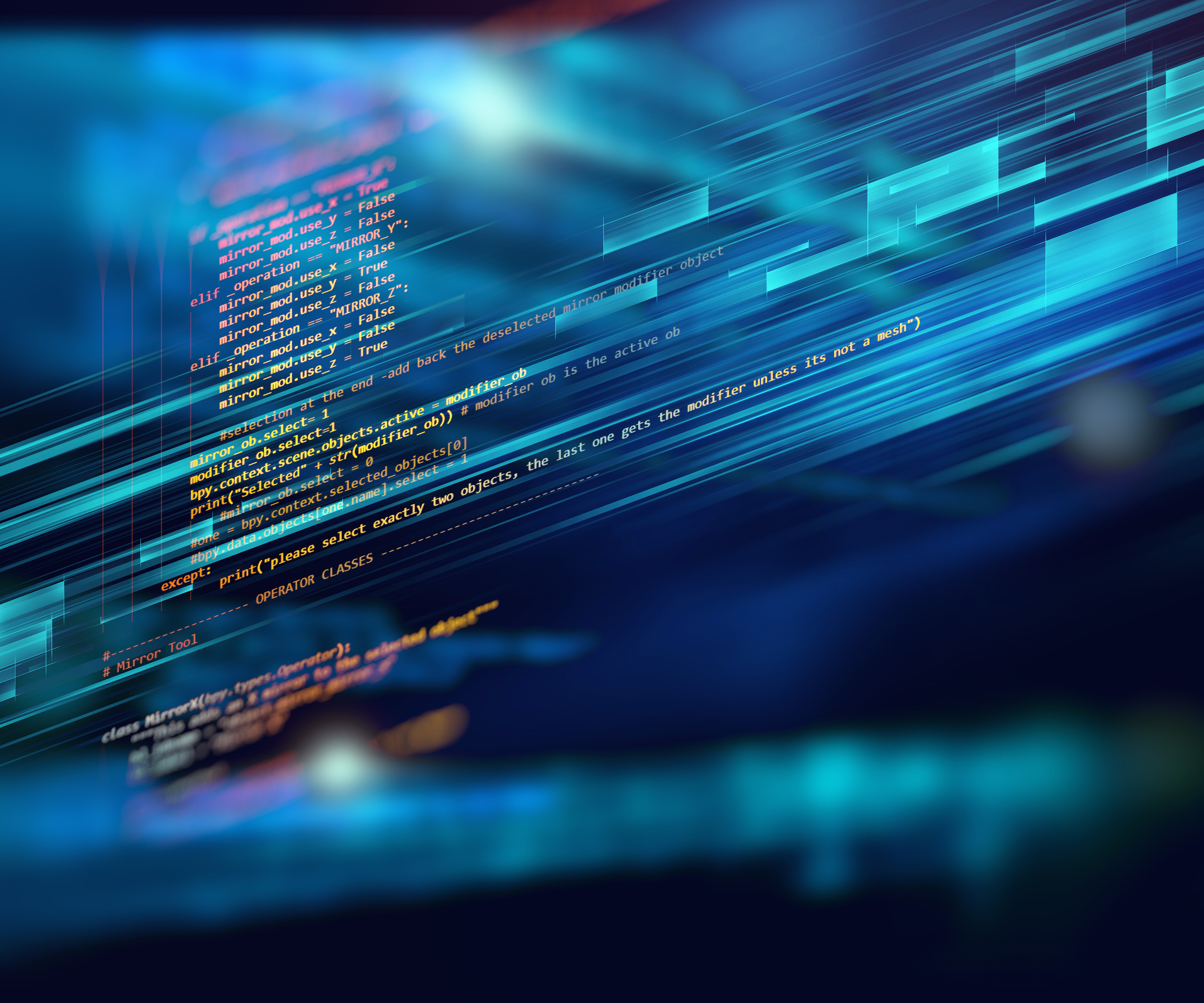 Programming code abstract technology background of software developer